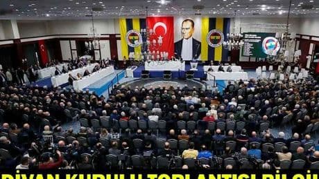 FB DİVAN KURULU TOPLANTISI SAATİ: Fenerbahçe Yüksek Divan Kurulu Toplantısı ne zaman, saat kaçta yapılacak?