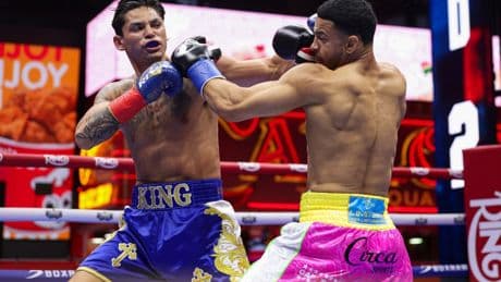 ‘Bro got humbled’ – Ryan Garcia filmed in TEARS in his car after horror loss to Rolly Romero in Times Square, New York