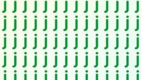 Only those with high IQ can spot hidden I among sea of Js in 9 seconds