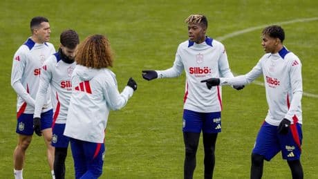 Sigue el entrenamiento en abierto de la Selección Española previo a las semis ante Francia, en streaming