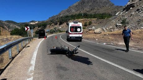 Giresun'da motosiklet kazası! Sürücü hayatını kaybetti