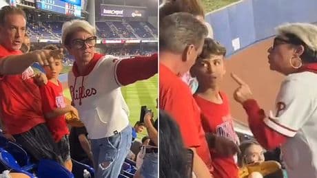 Astonishing new footage emerges of woman yelling at another Phillies fan for giving HR ball to his son
