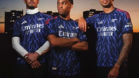 Arsenal unveil new Adidas away kit inspired by iconic 90s shirts