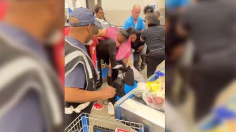 Walmart employee beaten by group of women as brawl breaks out in checkout aisle