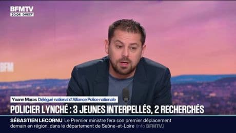 Policier agressé à Tourcoing: "On a affaire à des gamins qui sont sans foi ni loi", dénonce Yoann Maras, délégué national d'Alliance Police nationale
