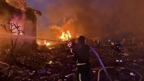 Russia hits Ukraine with the largest drone-and-missile attack of the war so far