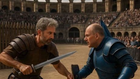 Posting in Gladiator-Outfit - Palmer plant großes AfD-Duell
