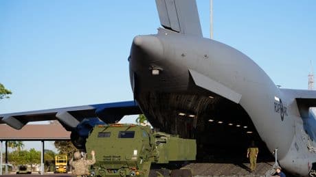 The US Army and its allies flew a HIMARS missile launcher in and out for fast, far-reaching strikes