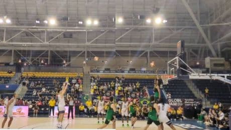La artimaña nunca vista en baloncesto: la selección brasileña taponó un tiro libre de Estados Unidos para clasificarse