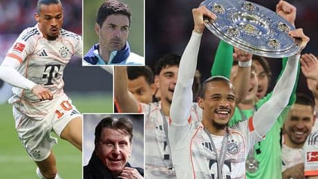 Arsenal teased by Leroy Sane 'contract update' after German's agent sits down with Bayern Munich chiefs - but 'two other Premier League giants' are keen on free transfer