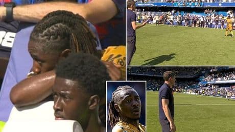 Eberechi Eze appears emotional applauding fans amid Tottenham transfer links - as Liverpool target Marc Guehi appears to IGNORE Crystal Palace boss Oliver Glasner after draw with Chelsea