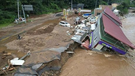 Las lluvias torrenciales en Corea del Sur dejan al menos 14 muertos y casi 13.000 evacuados