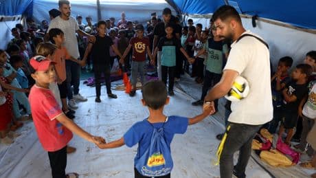 ‘The children in Gaza are too weak to play or sing: hunger has stolen their childhood’