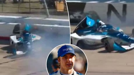 IndyCar driver David Malukas airlifted to local hospital after scary crash