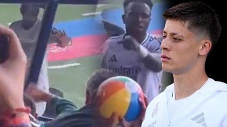 Arda Güler'in ilk 11 başladığı El Clasico'da olay! Tribünde plaj topunu görünce kendini kaybetti