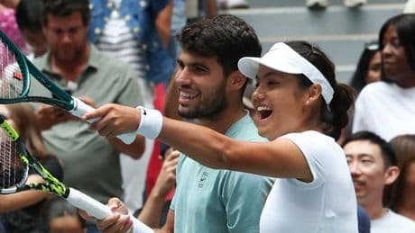 La pareja Alcaraz-Raducanu no cuaja en el US Open