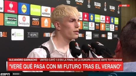 Alejandro Garnacho hails Tottenham star as ‘best in the world’ after Manchester United defeat in Europa League final