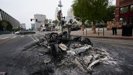LA protests have cost the city nearly $20 million in police overtime and vandalism repairs