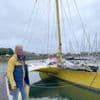 Retour au port du trimaran de Perros-Guirec après un hiver sportif entre Atlantique et Antilles