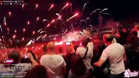 Unglück bei Rheinkirmes - Hier fliegt das Feuerwerk in die Menge