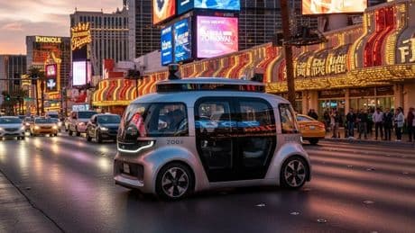 Viajar en un robotaxi de Amazon ya es una realidad en las calles más locas