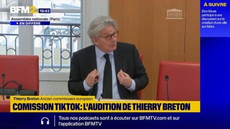 Commission Tiktok: Thierry Breton, ancien commissaire européen, revient sur les pressions des plateformes