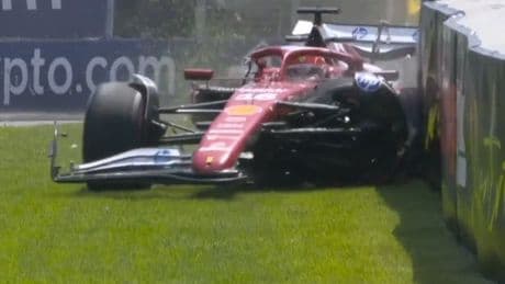 Charles Leclerc smashes up Ferrari minutes into Canadian GP practice and says 'my bad'