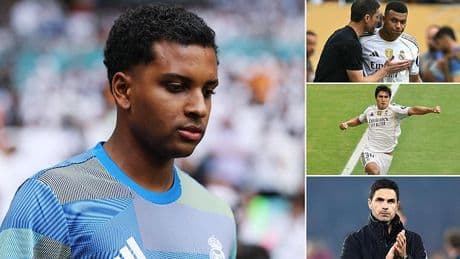 Arsenal handed Rodrygo boost as Real Madrid star is benched for the THIRD game in a row - as Xabi Alonso's attacking options grow to increase doubts over forward's future