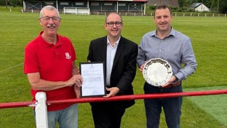 Neilston FC celebrated in Scottish Parliament for West of Scotland League title success