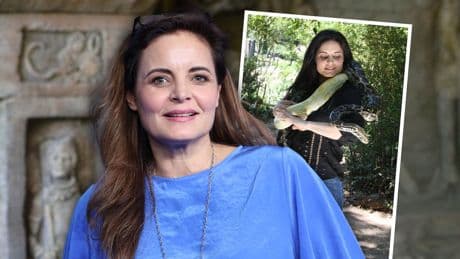 Schlange wickelt sich um „Dr. Mertens“-Star Elisabeth Lanz – sie spielt weiter