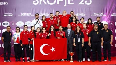 U17 Kadınlar Avrupa Güreş Şampiyonası'nda Türkiye üst üste 3. kez zirvede