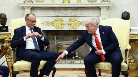 Trump tätschelte Merz - „Ein guter, ein schwieriger Mann“