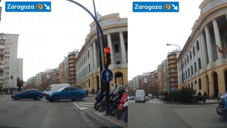 Se salta un semáforo en rojo en el centro de Zaragoza y, de no ser por el frenazo de otro coche, tal vez no lo cuenta: “Nunca subestimes la estupidez de la gente”