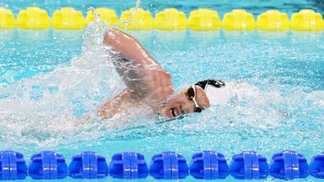12-year-old Yu Zidi of China takes stunning times to the world swimming championships