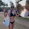Newlywed Lorraine Stanley shows off her incredible 6.5st weight loss in tiny black bikini as EastEnders star packs on the PDA with husband Mark Perez on their 'magical' spa honeymoon
