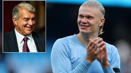 Barcelona 'plotting sensational move to sign Erling Haaland next year, reports in Spain claim - and club chiefs are 'confident' of landing Man City star