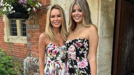Amanda Holden's lookalike daughter poses topless in new modelling snaps