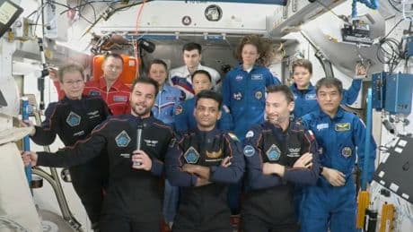 Astronauts from India, Poland and Hungary head back to Earth after private space station mission