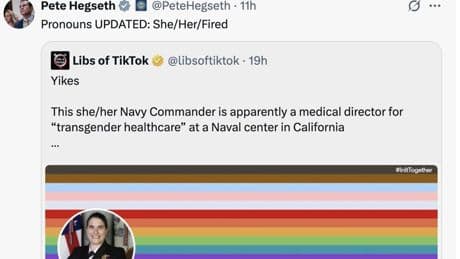 "Pronombres actualizados: Ella/ Despedida": así trata el secretario de Defensa de Trump a la diversidad en el Ejército de EEUU