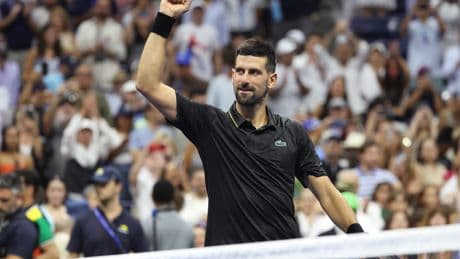 Novak Djokovic shakes off rust for sloppy win to start US Open after nearly six-week break