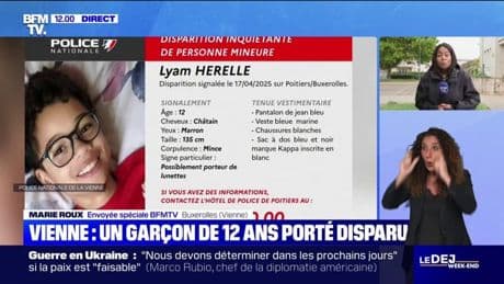 Vienne: un garçon de 12 ans porté disparu