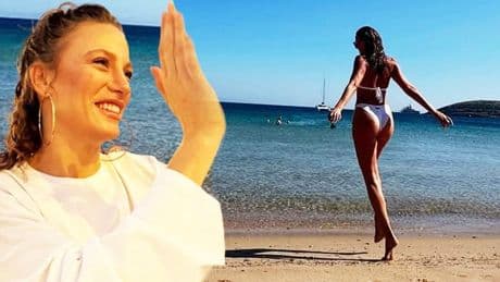 Serenay Sarıkaya yaza böyle veda etti