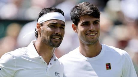 1º set: Alcaraz - Fognini, en directo Wimbledon: marcador, estadísticas y narración en el primer set en vivo online