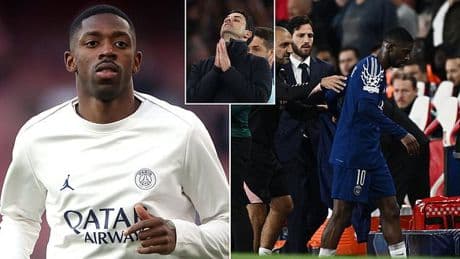 Arsenal handed boost ahead of Champions League semi-final second leg against PSG as French champions confirm injury to Ousmane Dembele