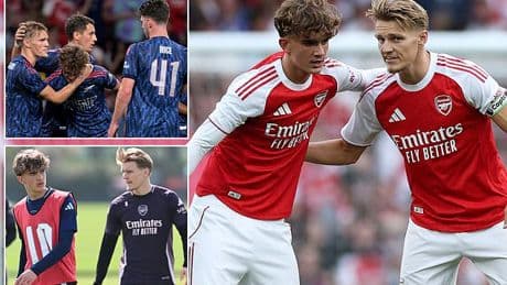 Martin Odegaard urges patience with 15-year-old teenage sensation Max Dowman as the Arsenal skipper makes pledge to fans with Gunners chasing elusive title