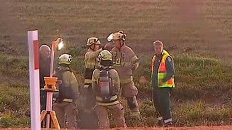 Parafield Airport locked down as dark figure seen on runway before vanishing in drain