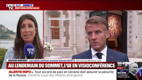Emmanuel Macron a regagné le fort de Brégançon, où il participe à une réunion de la "Coalition des volontaires" alliés de l'Ukraine par visioconférence