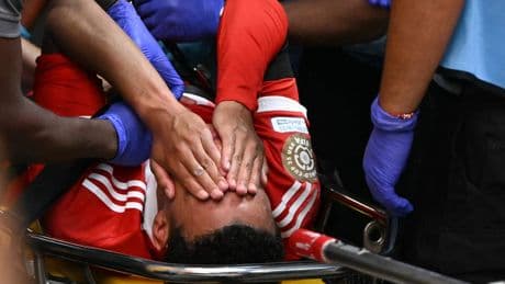 Jamal Musiala (22) verwijt PSG-doelman Donnarumma niets na horrorblessure: ’Situaties zoals deze gebeuren’