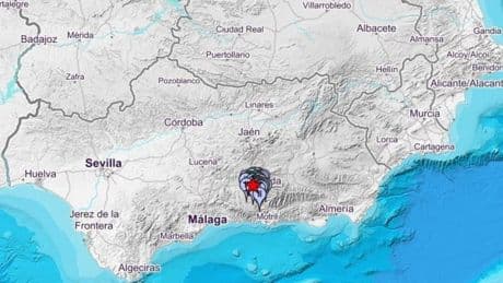Un terremoto de magnitud 3,1 sacude de madrugada la provincia de Granada