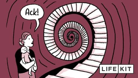 A mom draws what it's like to have intrusive thoughts — and how to cope